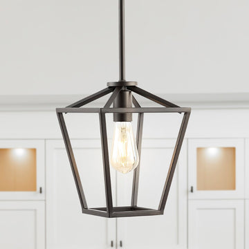 Grace Industrial Farmhouse LED Pendant - JONATHAN Y